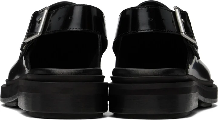 AMI Paris Black Anatomical Toe Mules - Image 2