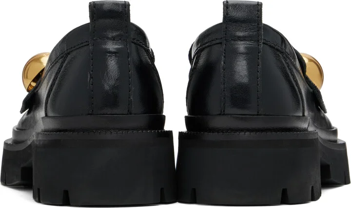 AMI Paris Black Embellished Loafers - Image 2