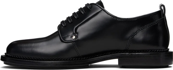 AMI Paris Black Leather Anatomical Toe Derbys - Image 3