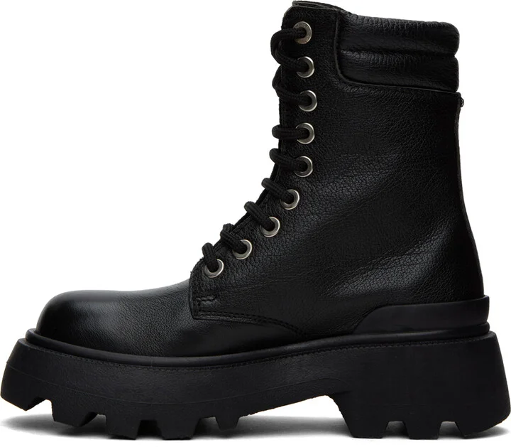 AMI Paris Black Ranger Boots - Image 3