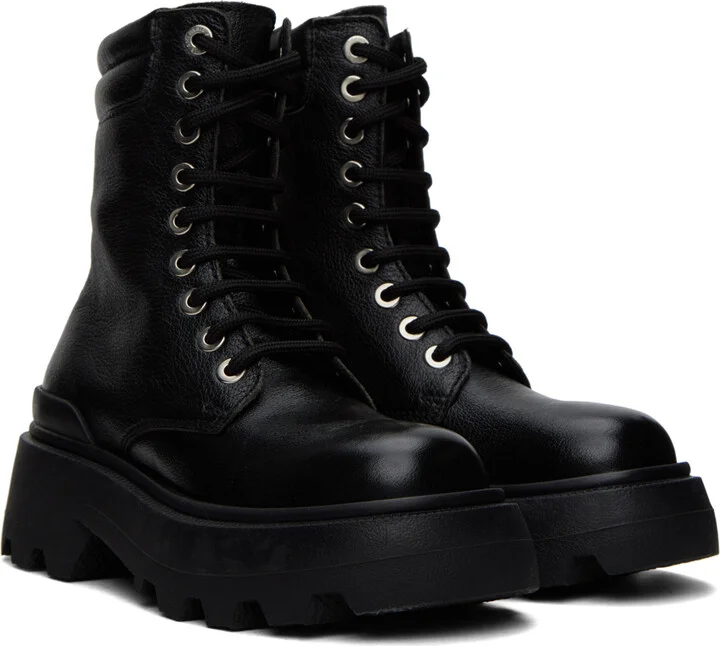 AMI Paris Black Ranger Boots - Image 4