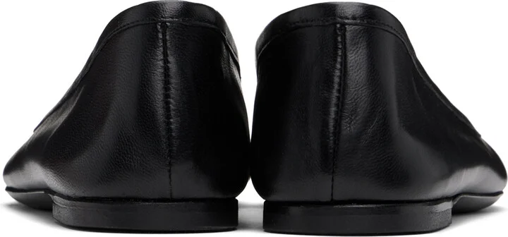 AMI Paris Black Round Toe Ami De Cœur Ballerina Flats - Image 2