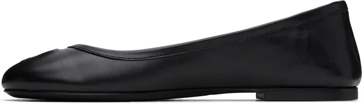 AMI Paris Black Round Toe Ami De Cœur Ballerina Flats - Image 3