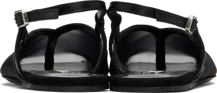 AMI Paris Black Slingback Ballerina Flats - Image 2