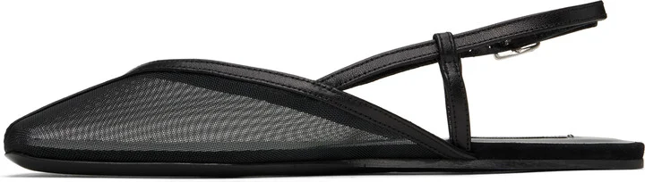AMI Paris Black Slingback Ballerina Flats - Image 3