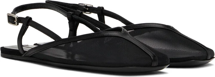 AMI Paris Black Slingback Ballerina Flats - Image 4