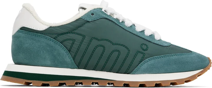 AMI Paris Green Ami New Rush Sneakers