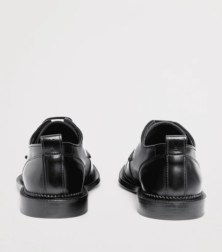 Ami Paris Leather Anatomical Derby Shoes - Image 4