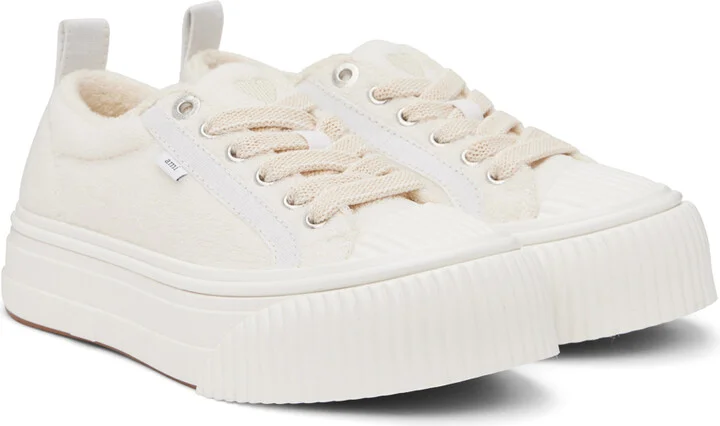 AMI Paris Off-White 1980 Sneakers - Image 4