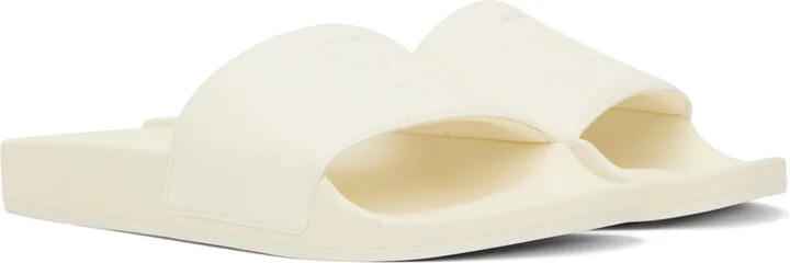 AMI Paris Off-White Ami de Cœur Slides - Image 4