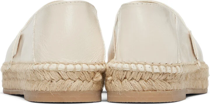 AMI Paris Off-White 'AMI Leather' Espadrilles - Image 2