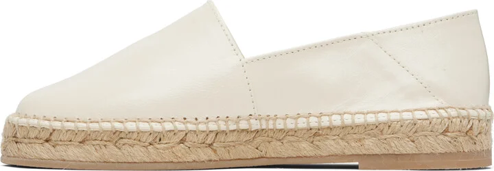 AMI Paris Off-White 'AMI Leather' Espadrilles - Image 3