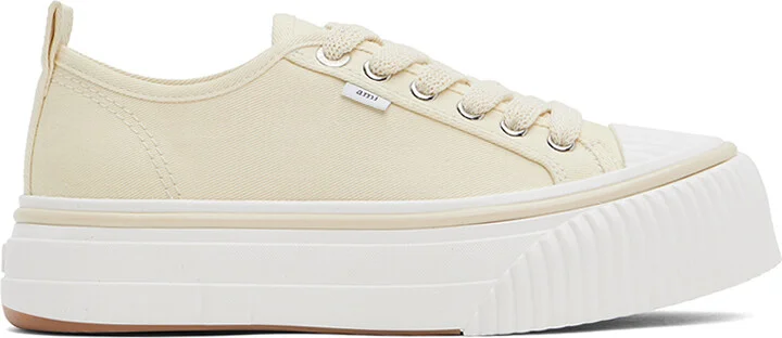 AMI Paris Off-White Low Top Ami 1980 Sneakers
