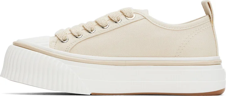 AMI Paris Off-White Low Top Ami SN1980 Sneakers - Image 3