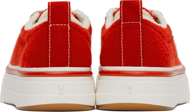 AMI Paris Red Ami 1980 Sneakers - Image 2