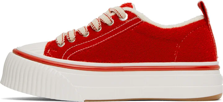 AMI Paris Red Ami 1980 Sneakers - Image 3