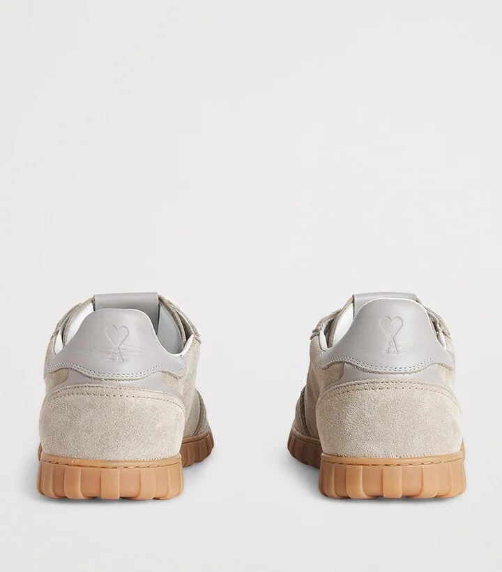 Ami Paris Suede Low-Top Sneakers - Image 4