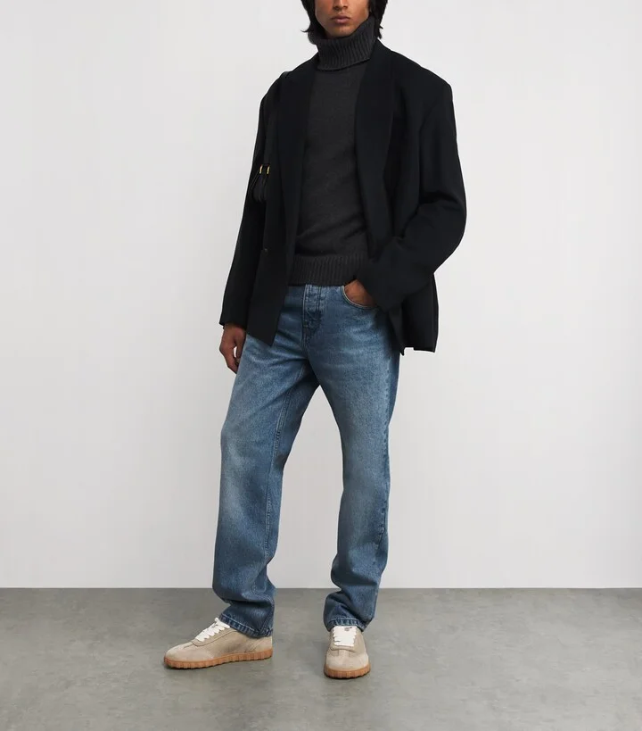 Ami Paris Suede Low-Top Sneakers - Image 6