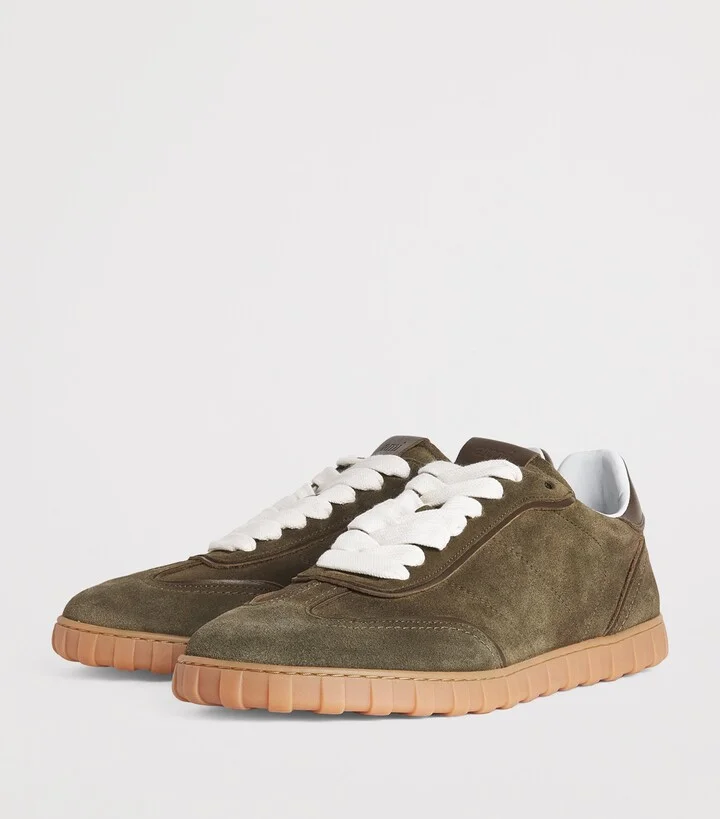 Ami Paris Suede Low-Top Sneakers - Image 3