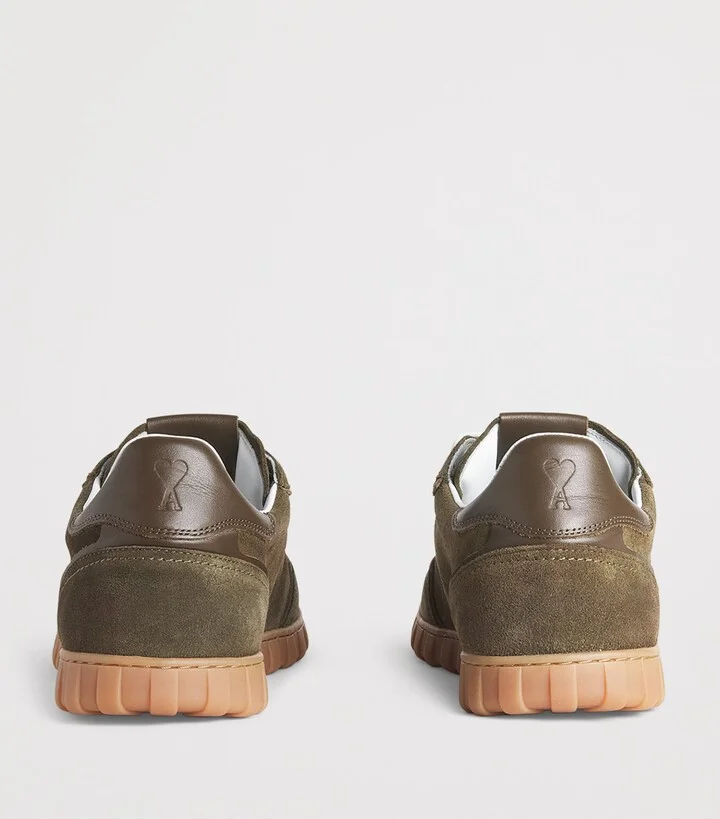 Ami Paris Suede Low-Top Sneakers - Image 4