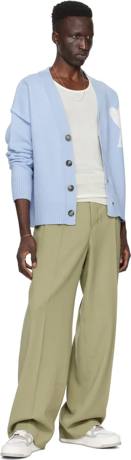 AMI Paris Taupe & White Arcade Sneakers - Image 5