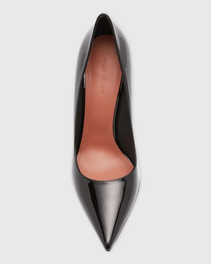 Ami Patent Leather Pedestal Pumps - Image 2