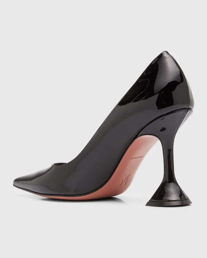 Ami Patent Leather Pedestal Pumps - Image 5