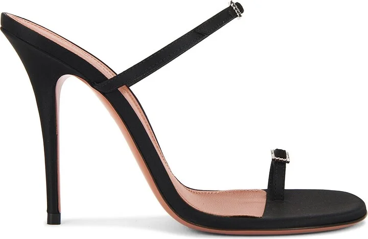 AMINA MUADDI Adut 105 Thong Sandal in Black