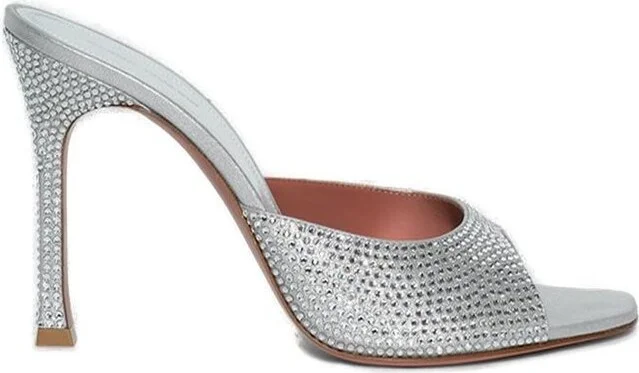 Amina Muaddi Alexa Embellished Mules