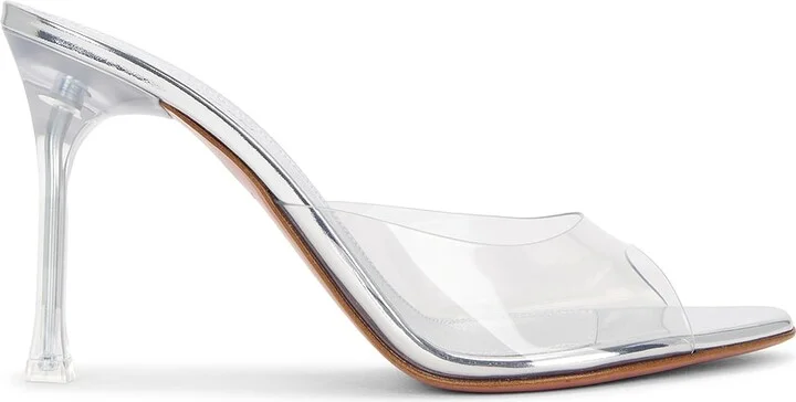 AMINA MUADDI Alexa Pvc Glass Slipper Mule in NA
