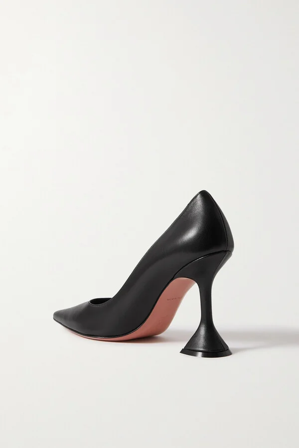 Amina Muaddi - Ami Leather Pumps - Black - Image 3