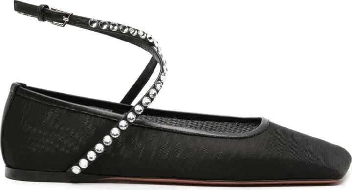 Amina Muaddi Ane Ballet Flats