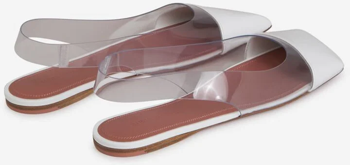 Amina Muaddi Ane Glass Ballerinas - Image 3