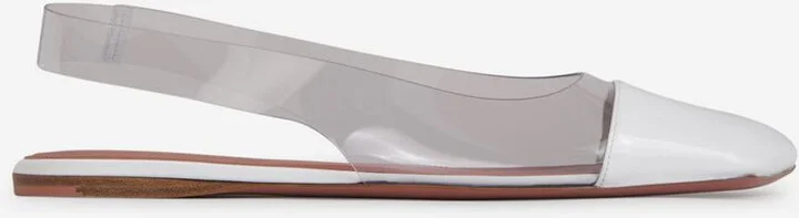 Amina Muaddi Ane Glass Ballerinas