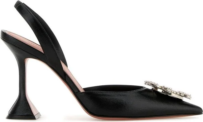 Amina Muaddi Begum Embellished Slingback Pumps