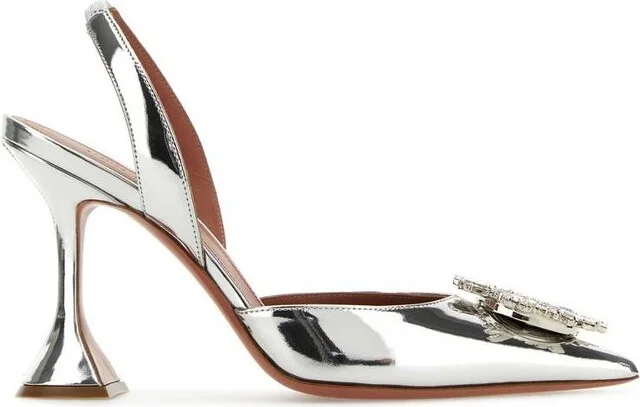 Amina Muaddi Begum Embellished Slingback Pumps