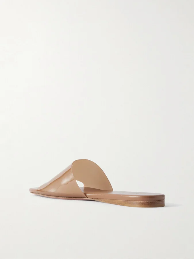 Amina Muaddi - Bianca Glass Pvc Flats - Neutrals - Image 3