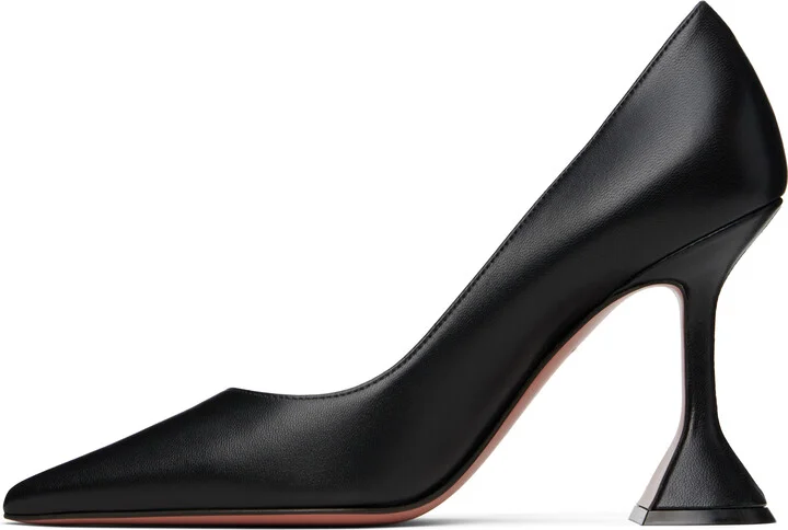 Amina Muaddi Black Ami Pump Heels - Image 3