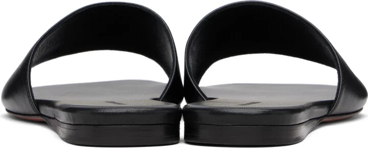 Amina Muaddi Black Bianca Sandals - Image 2