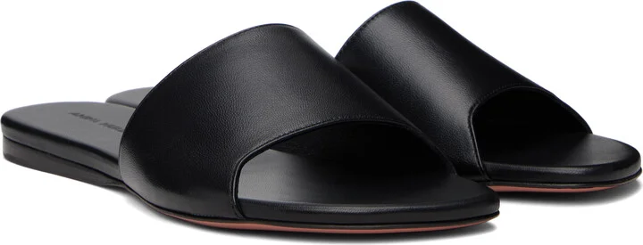 Amina Muaddi Black Bianca Sandals - Image 4