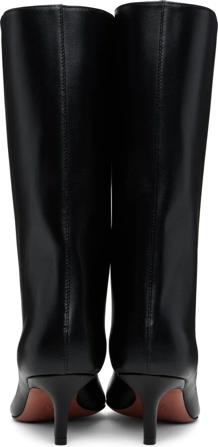 Amina Muaddi Black Fiona 60 Boots - Image 2