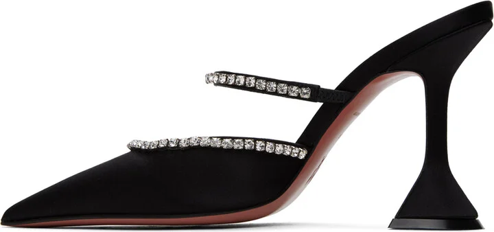 Amina Muaddi Black Gilda Mules - Image 3