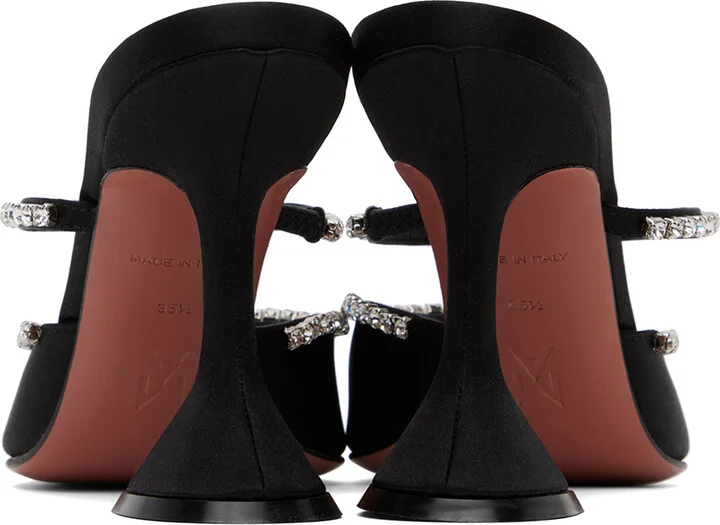 Amina Muaddi Black Gilda Mules - Image 2
