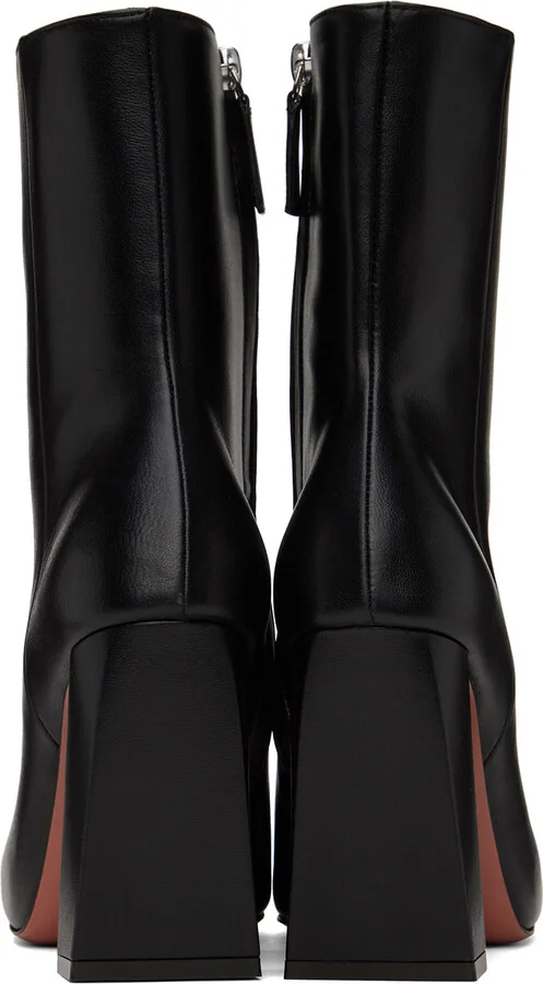Amina Muaddi Black Marine Boots - Image 2