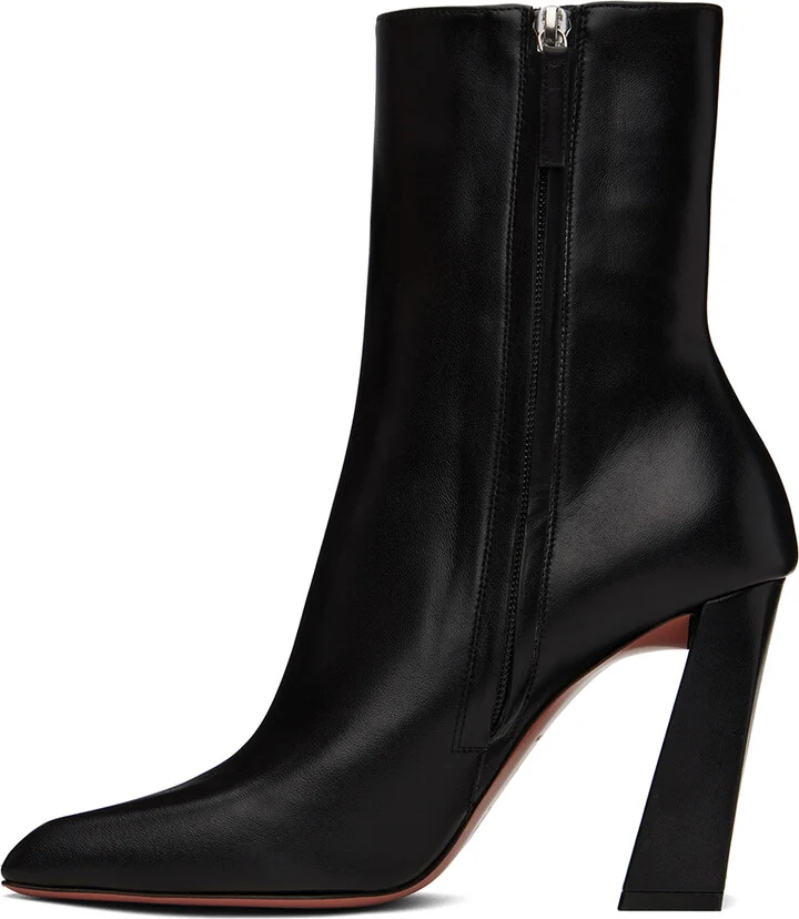 Amina Muaddi Black Marine Boots - Image 3