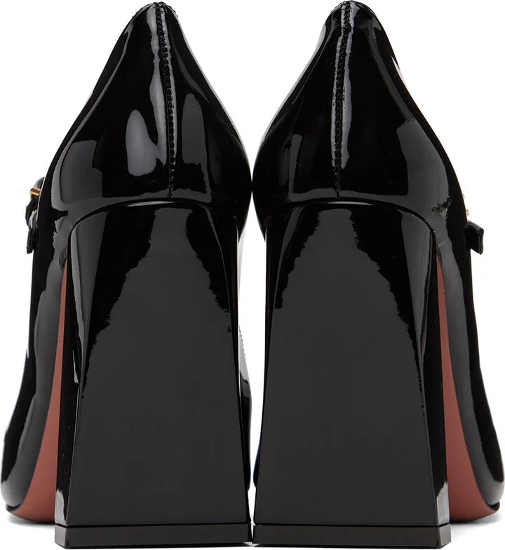 Amina Muaddi Black Mary Jane Heels - Image 2