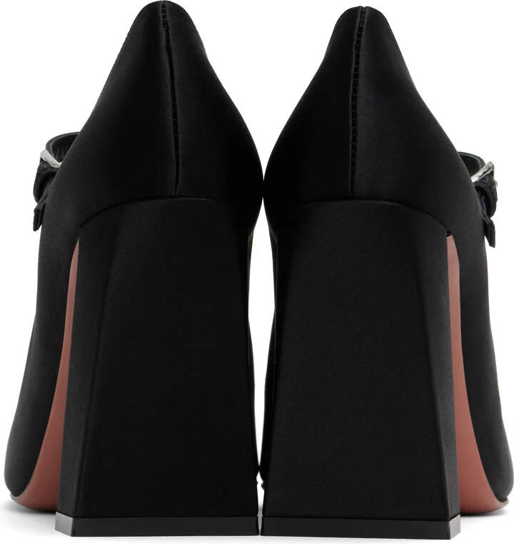 Amina Muaddi Black Mary Jane Heels - Image 2