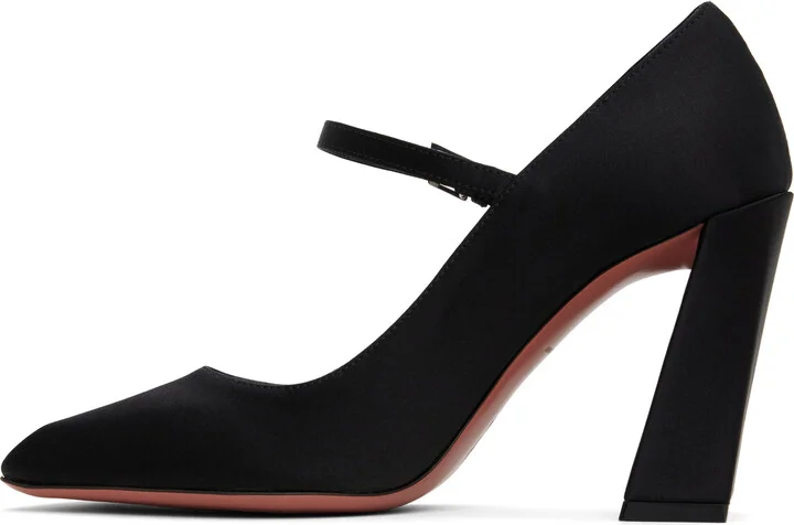 Amina Muaddi Black Mary Jane Heels - Image 3