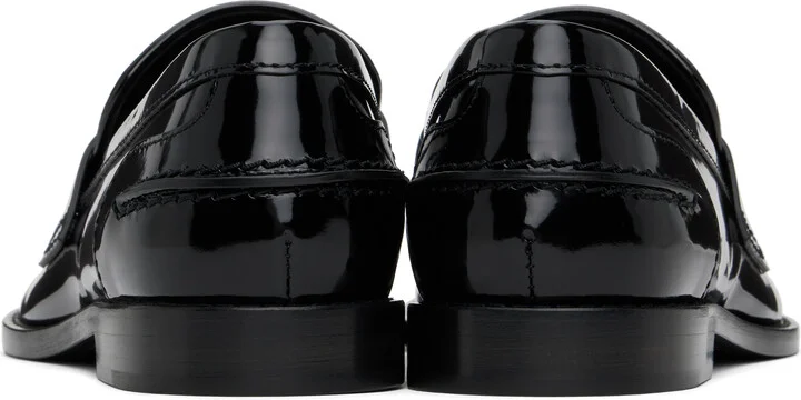 Amina Muaddi Black Tilda Loafers - Image 2
