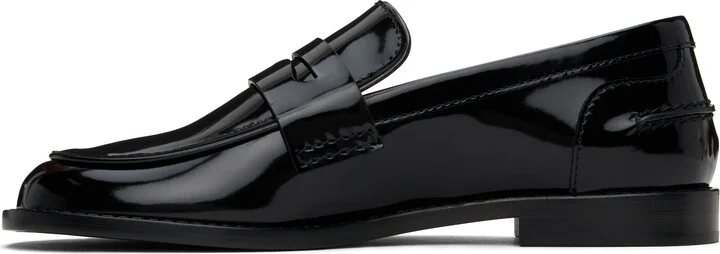 Amina Muaddi Black Tilda Loafers - Image 3